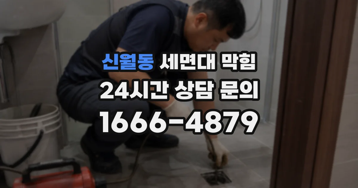 신월동 세면대 막힘