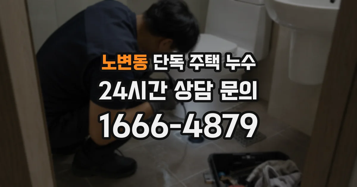 노변동 단독 주택 누수