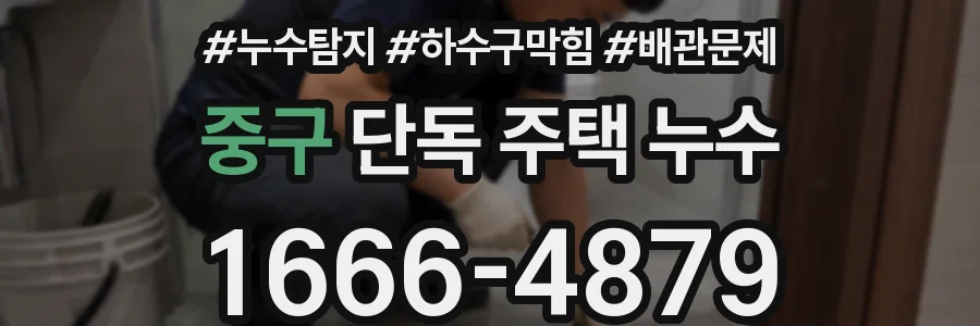 중구 단독 주택 누수