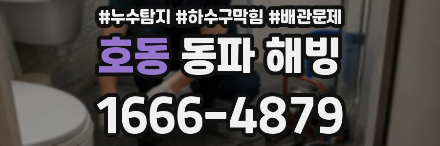 호동 동파 해빙