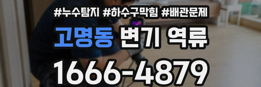 고명동 변기 역류