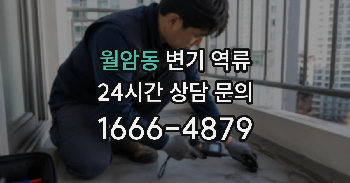 월암동 변기 역류
