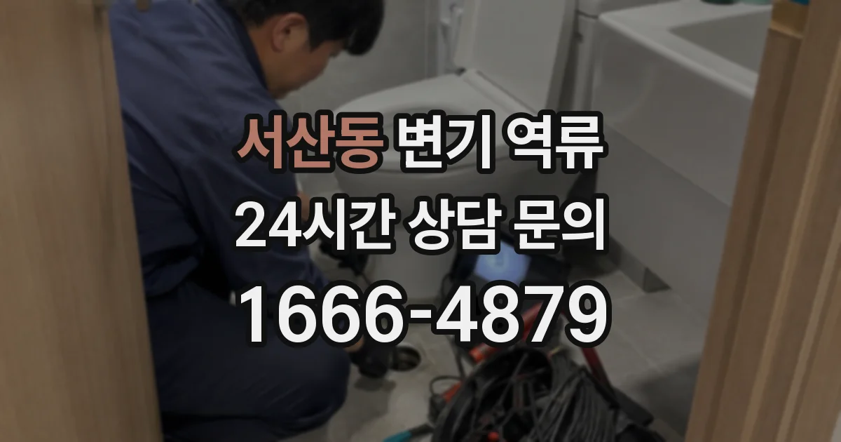 서산동 변기 역류