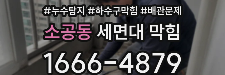 소공동 세면대 막힘
