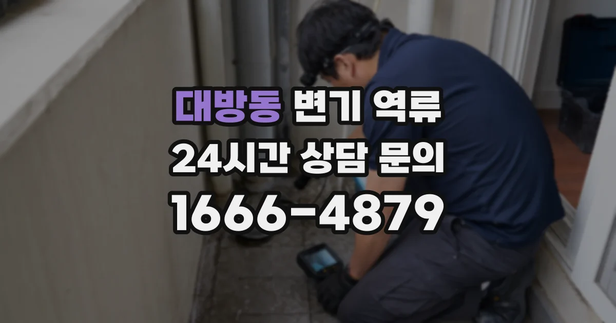 대방동 변기 역류