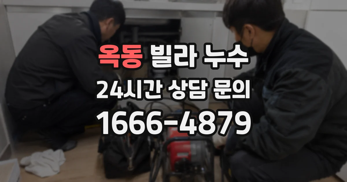 옥동 빌라 누수
