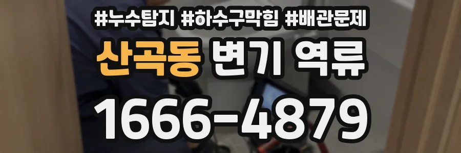 산곡동 변기 역류