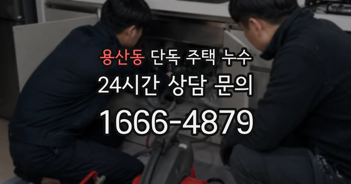 용산동 단독 주택 누수