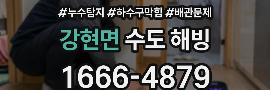 강현면 수도 해빙