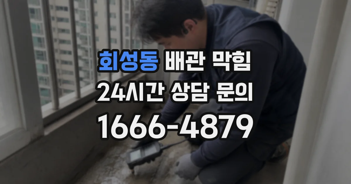 회성동 배관 막힘