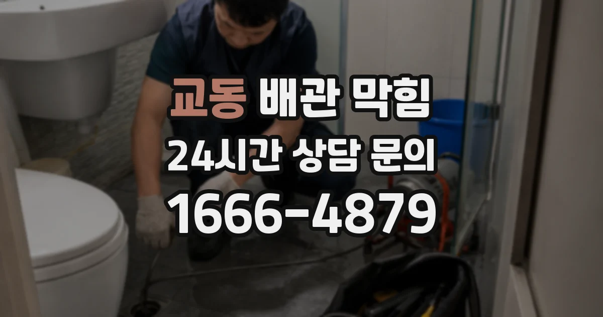 교동 배관 막힘