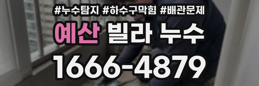 예산 빌라 누수