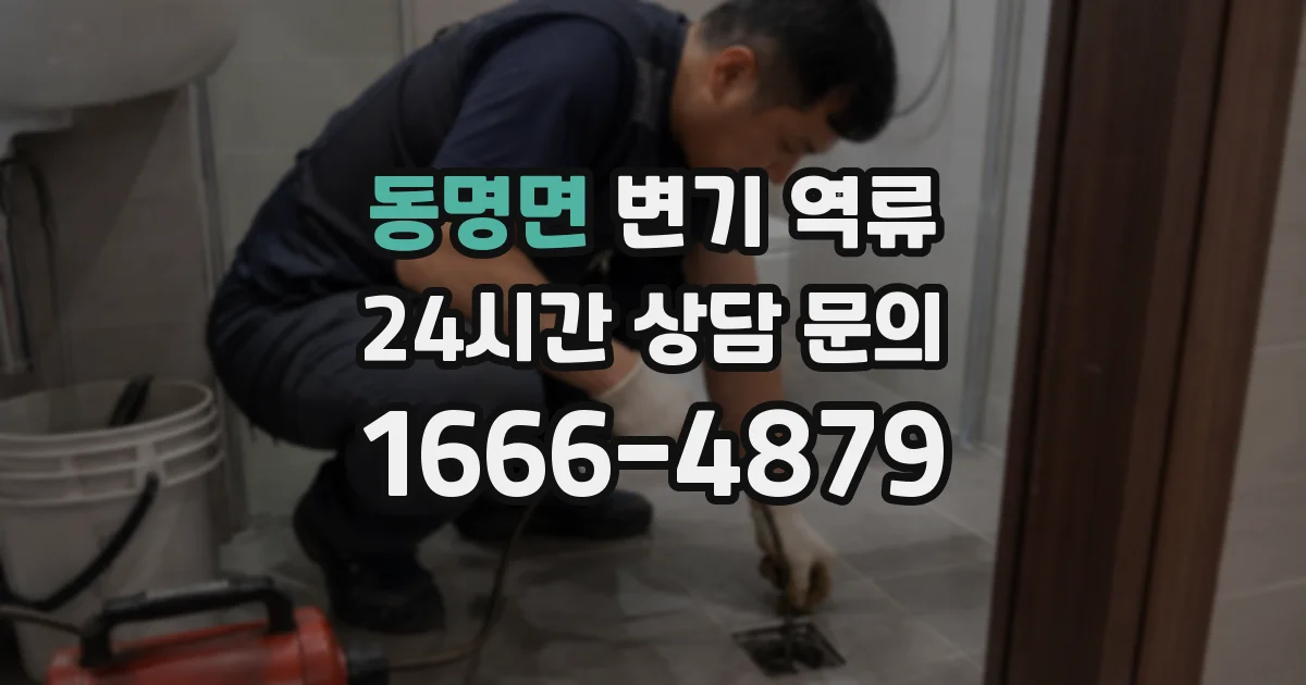 동명면 변기 역류