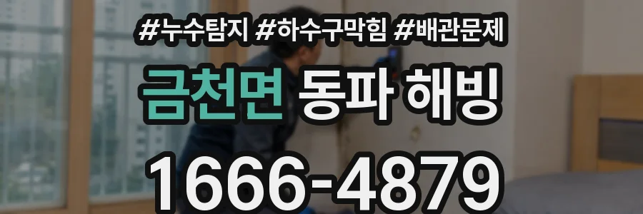 금천면 동파 해빙