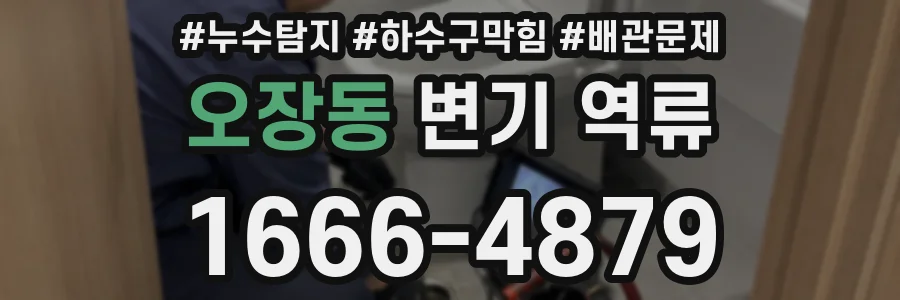 오장동 변기 역류