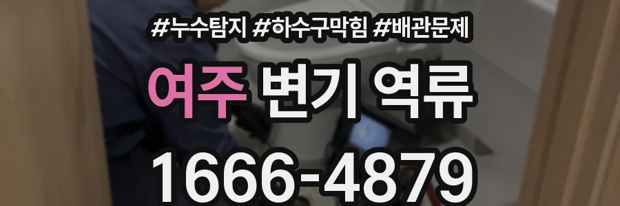 여주 변기 역류