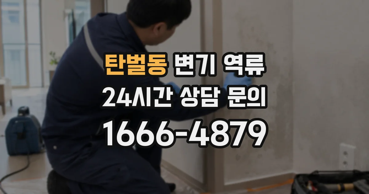 탄벌동 변기 역류
