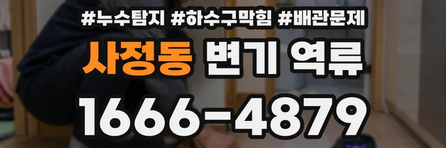 사정동 변기 역류