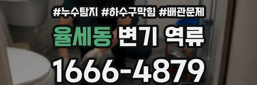율세동 변기 역류