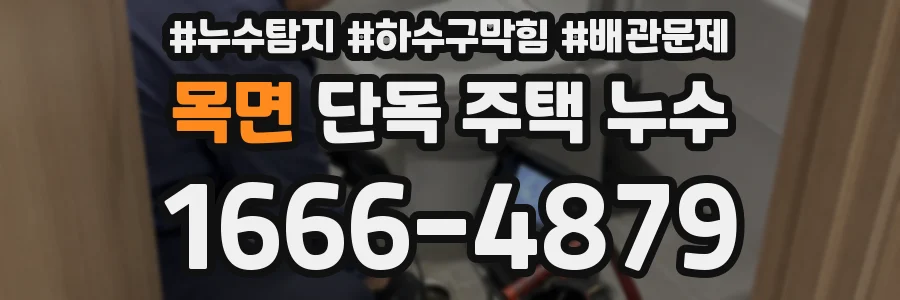 목면 단독 주택 누수
