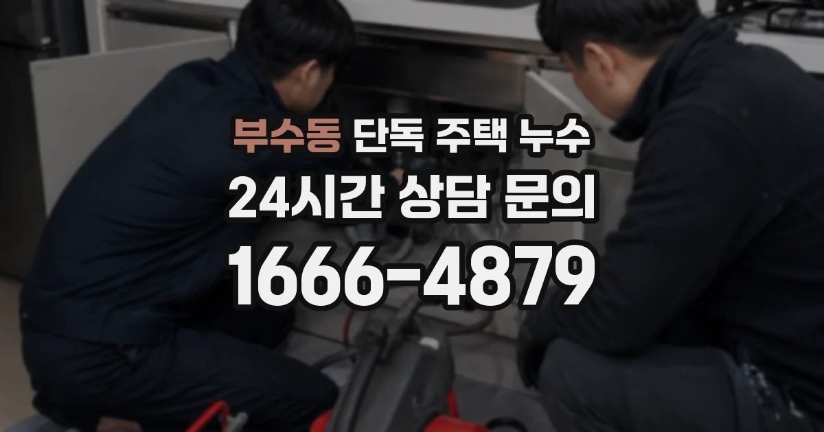 부수동 단독 주택 누수