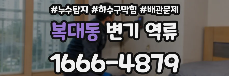 복대동 변기 역류