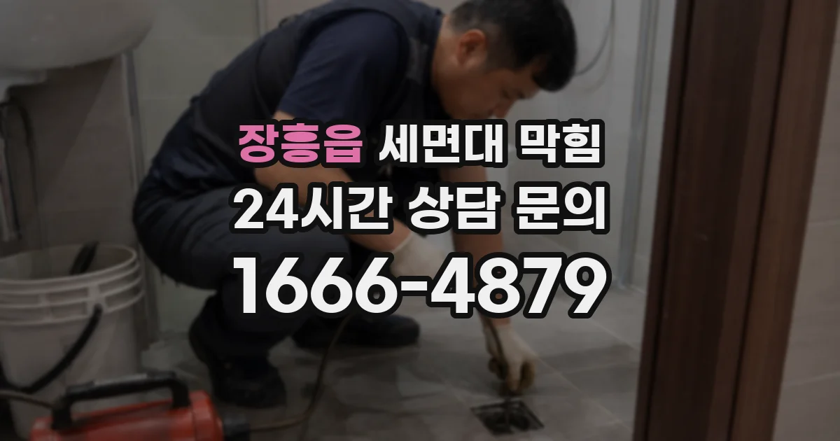 장흥읍 세면대 막힘