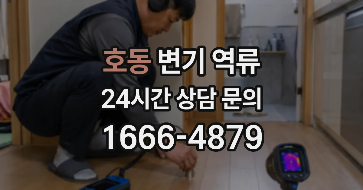 호동 변기 역류