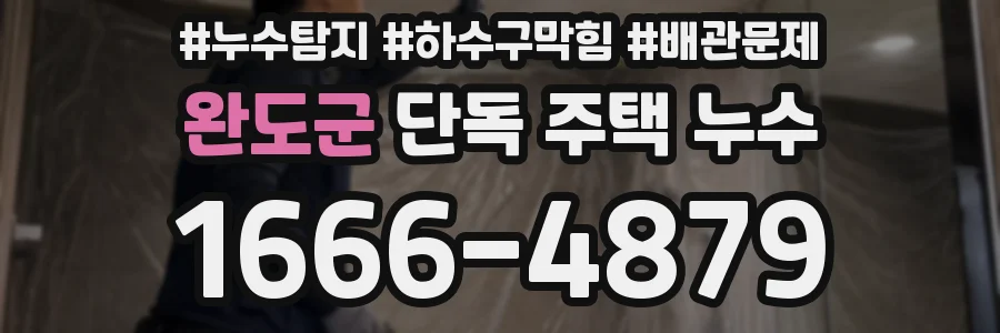 완도군 단독 주택 누수