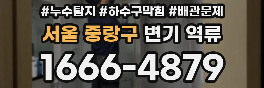 서울 중랑구 변기 역류