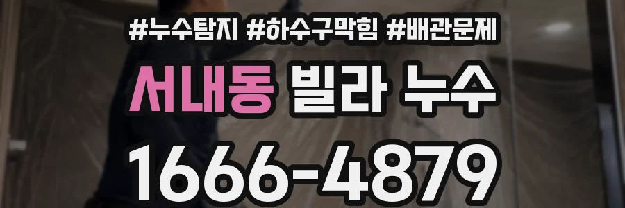 서내동 빌라 누수