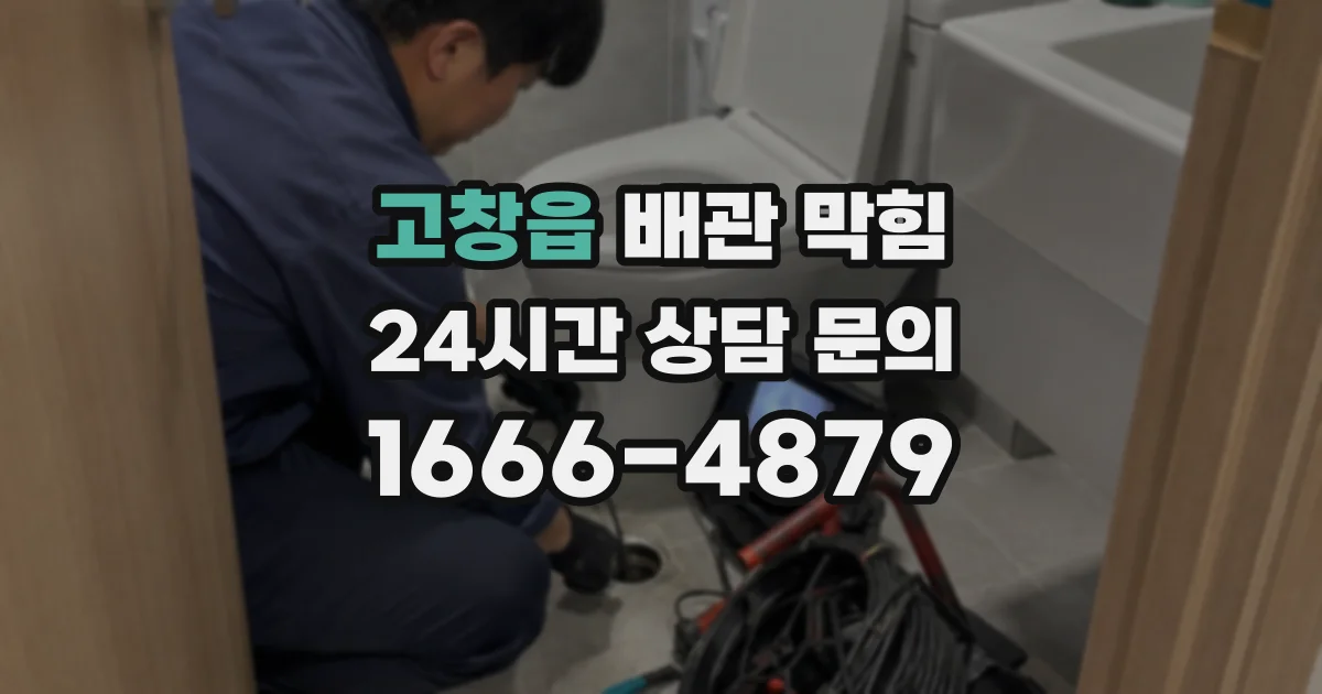 고창읍 배관 막힘