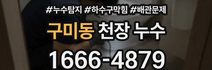 구미동 천장 누수
