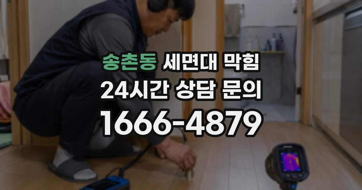 송촌동 세면대 막힘