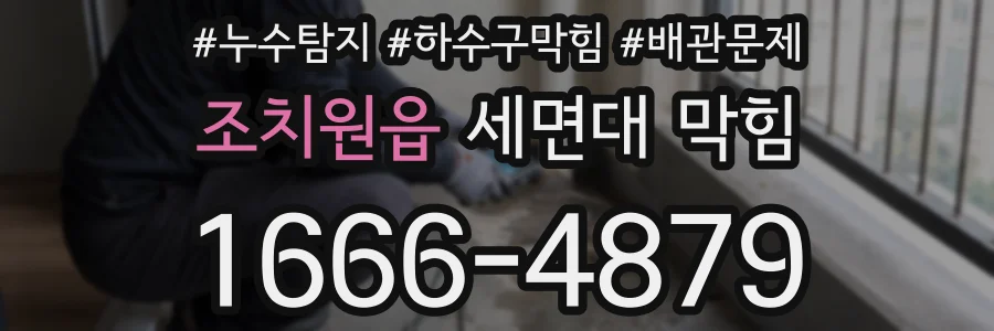 조치원읍 세면대 막힘