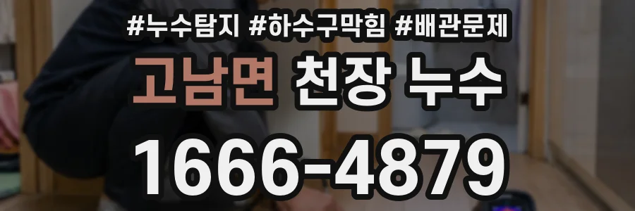 고남면 천장 누수