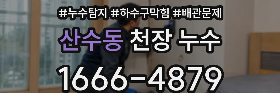 산수동 천장 누수