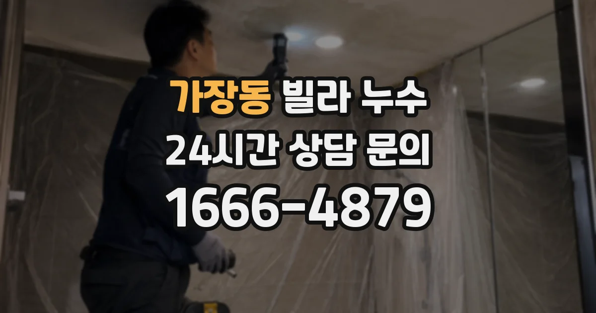 가장동 빌라 누수