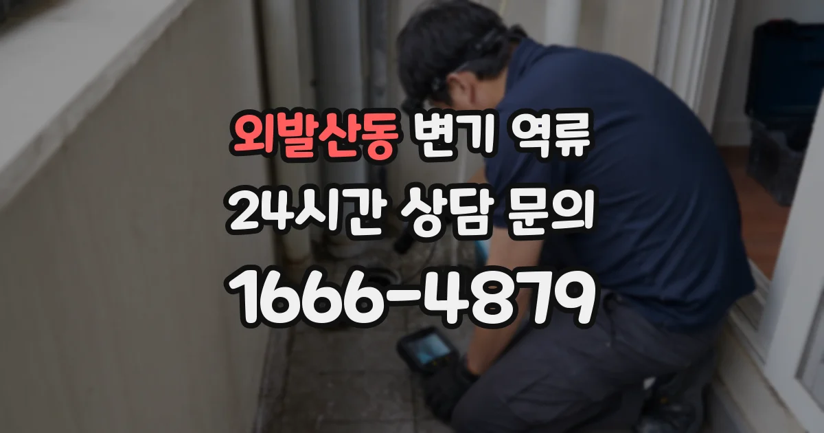 외발산동 변기 역류