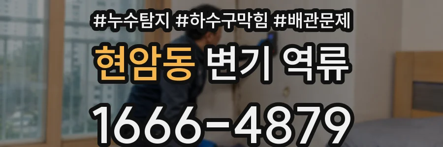 현암동 변기 역류