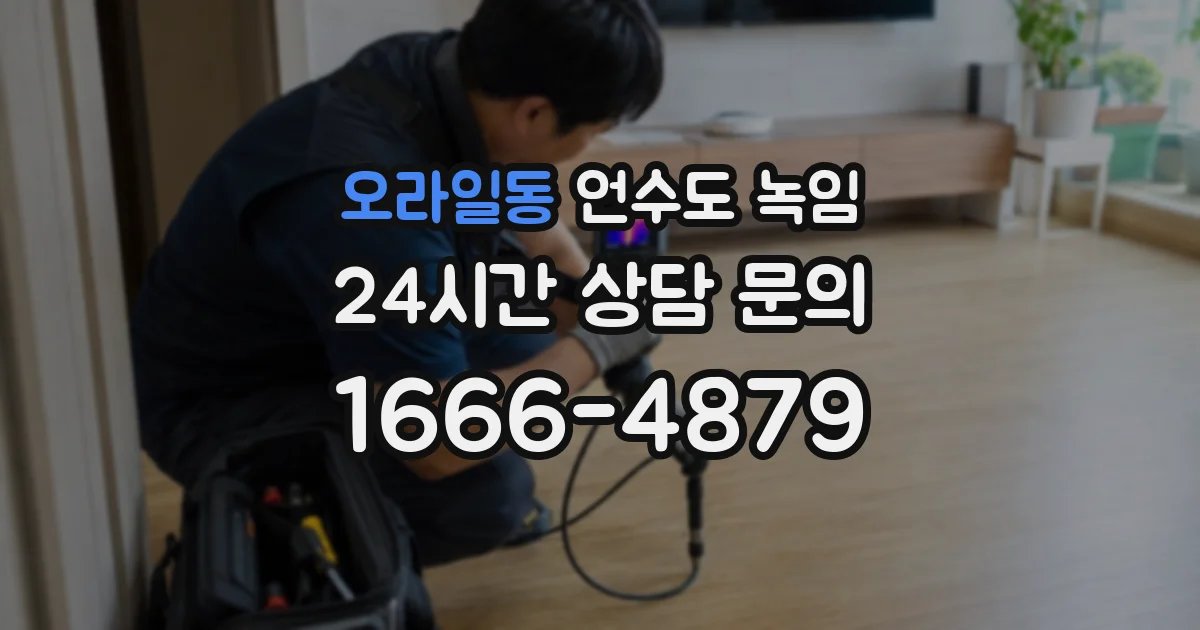 오라일동 언수도 녹임
