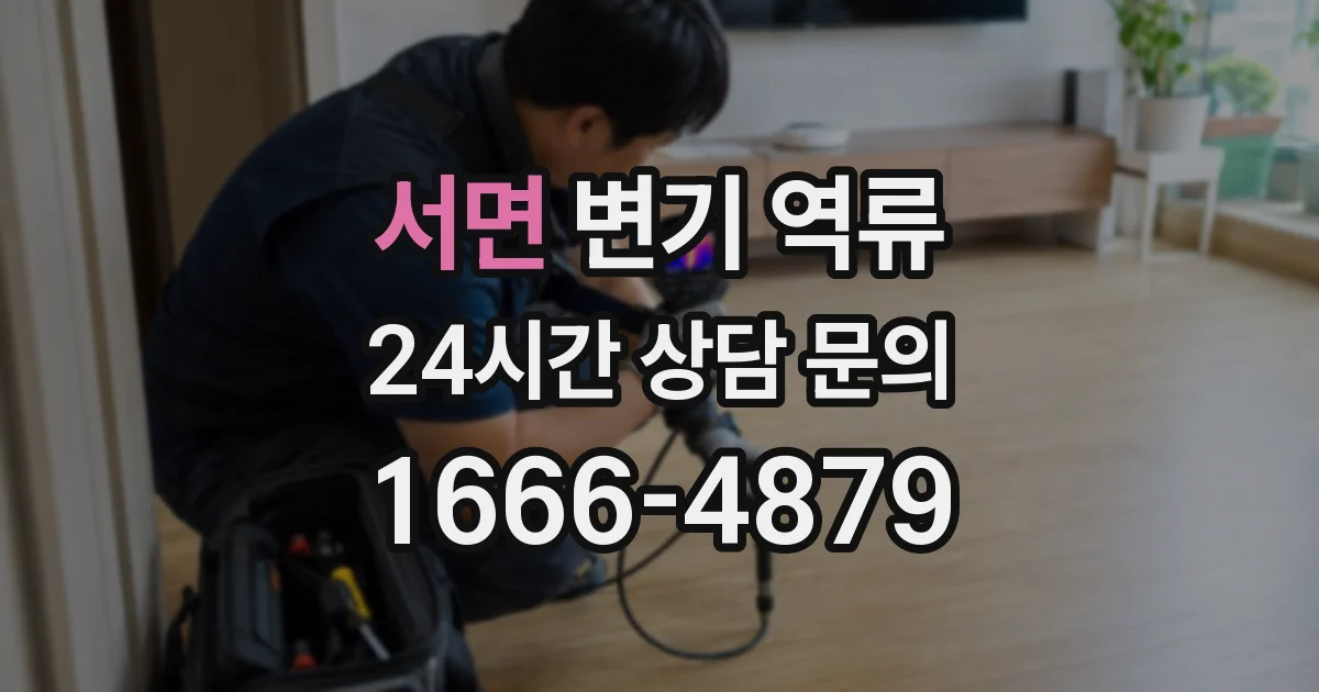 서면 변기 역류