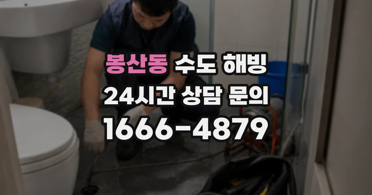 봉산동 수도 해빙
