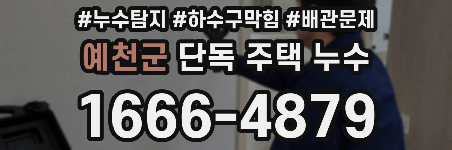 예천군 단독 주택 누수