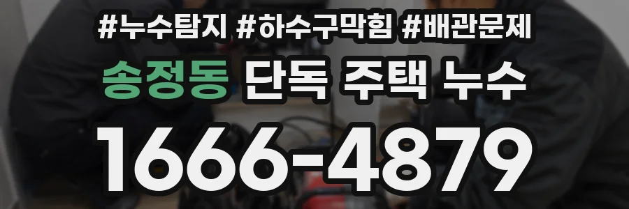 송정동 단독 주택 누수