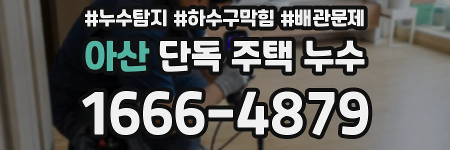 아산 단독 주택 누수