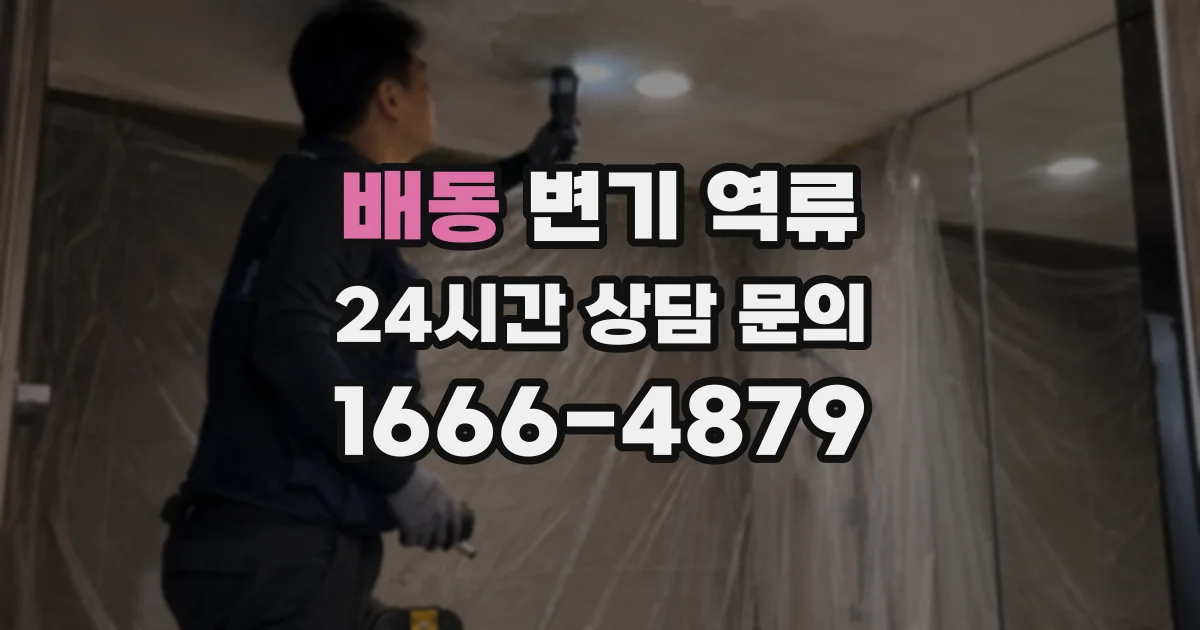 배동 변기 역류