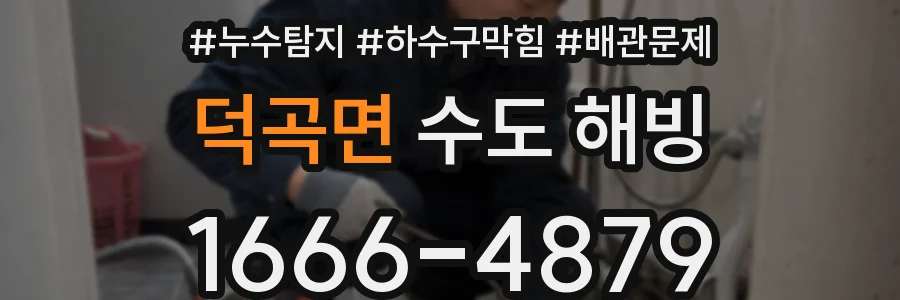 덕곡면 수도 해빙