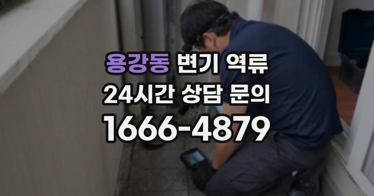 용강동 변기 역류