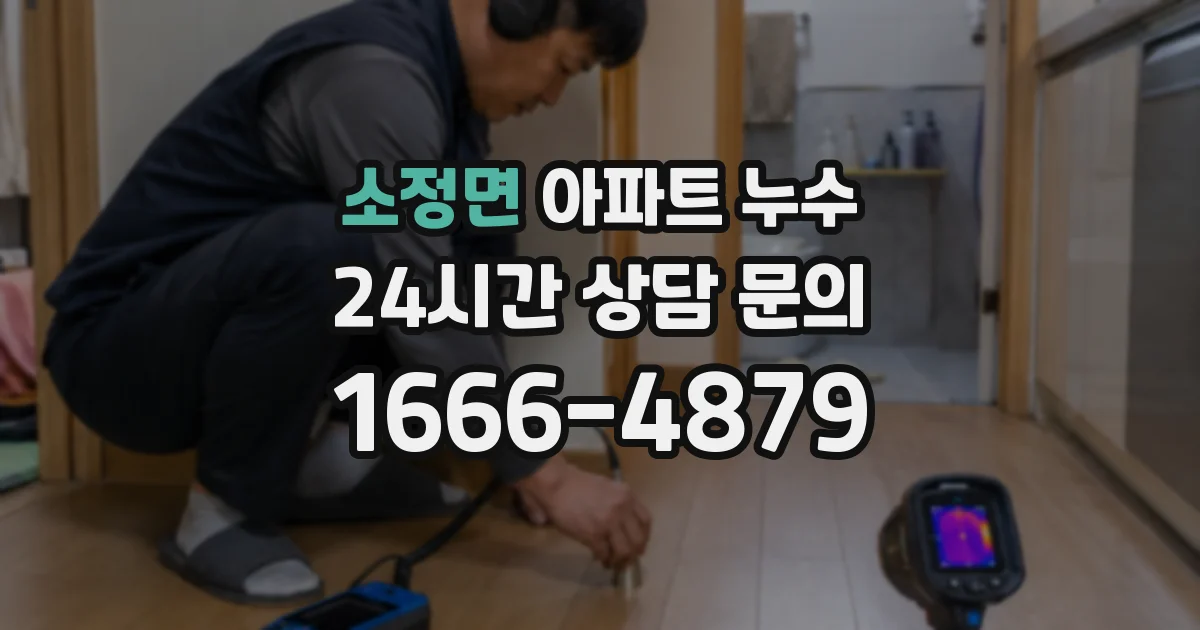 소정면 아파트 누수